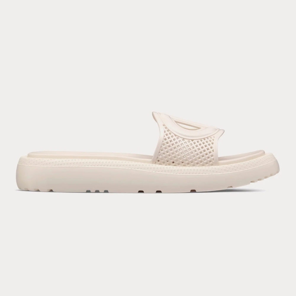 $720 Dior AUTHENTIC Rubber Dioriviera DClub Slide Sandals White EU 37 US 7 BNIB - Picture 2 of 11